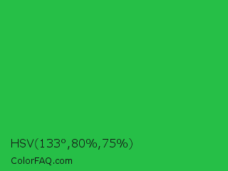 HSV 133°,80%,75% Color Image