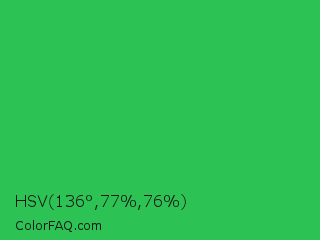 HSV 136°,77%,76% Color Image