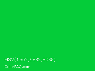 HSV 136°,98%,80% Color Image