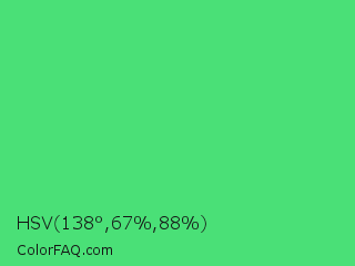 HSV 138°,67%,88% Color Image