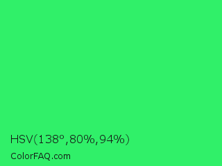 HSV 138°,80%,94% Color Image