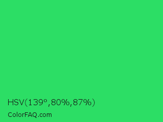 HSV 139°,80%,87% Color Image