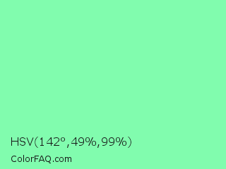 HSV 142°,49%,99% Color Image