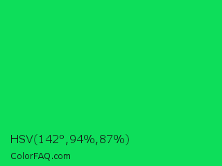 HSV 142°,94%,87% Color Image