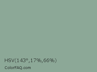 HSV 143°,17%,66% Color Image