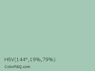 HSV 144°,19%,79% Color Image