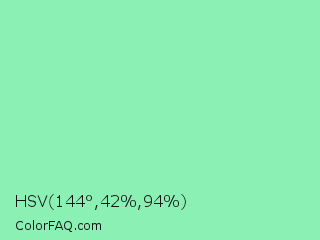 HSV 144°,42%,94% Color Image
