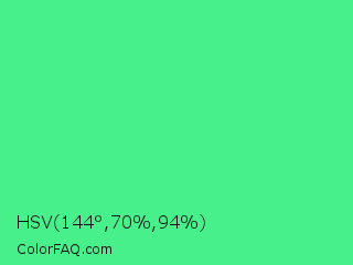 HSV 144°,70%,94% Color Image