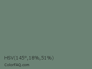 HSV 145°,18%,51% Color Image