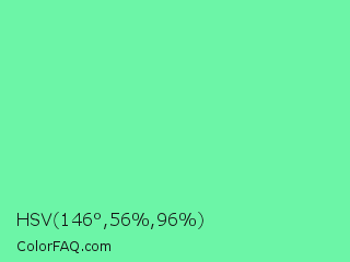 HSV 146°,56%,96% Color Image