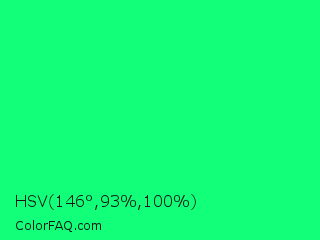 HSV 146°,93%,100% Color Image