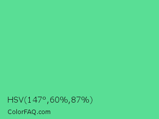 HSV 147°,60%,87% Color Image