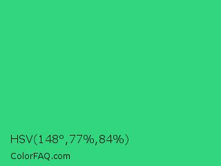 HSV 148°,77%,84% Color Image