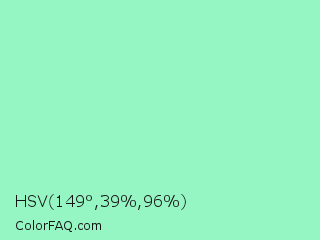 HSV 149°,39%,96% Color Image