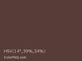 HSV 14°,39%,34% Color Image
