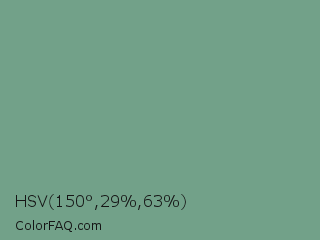 HSV 150°,29%,63% Color Image