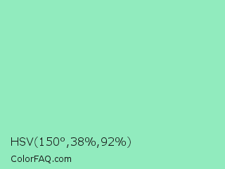 HSV 150°,38%,92% Color Image