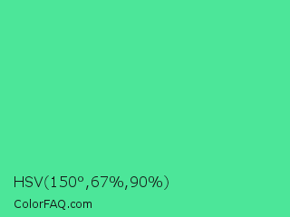 HSV 150°,67%,90% Color Image
