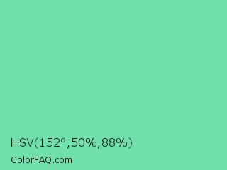 HSV 152°,50%,88% Color Image