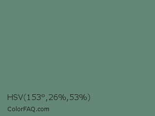 HSV 153°,26%,53% Color Image