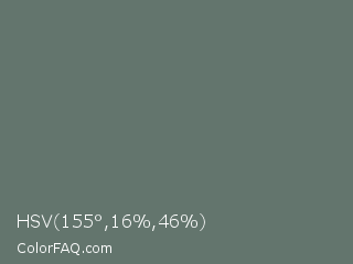 HSV 155°,16%,46% Color Image