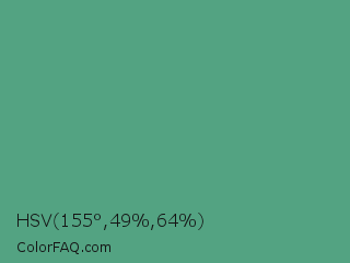 HSV 155°,49%,64% Color Image