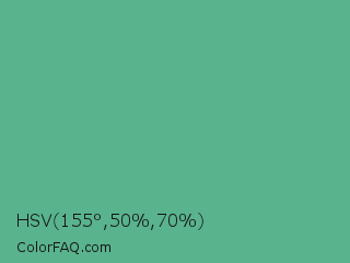 HSV 155°,50%,70% Color Image
