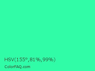 HSV 155°,81%,99% Color Image
