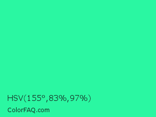 HSV 155°,83%,97% Color Image