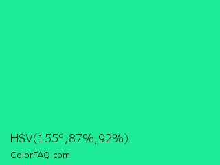 HSV 155°,87%,92% Color Image