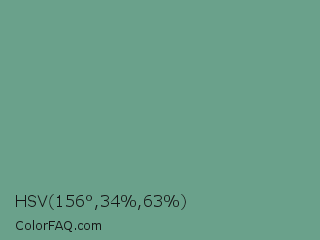 HSV 156°,34%,63% Color Image