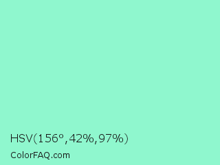 HSV 156°,42%,97% Color Image