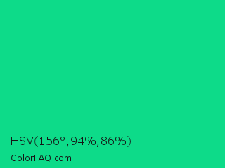 HSV 156°,94%,86% Color Image