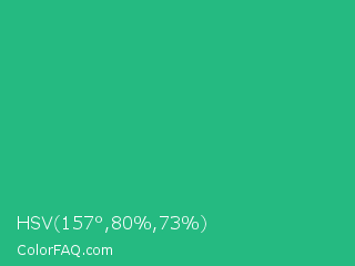 HSV 157°,80%,73% Color Image