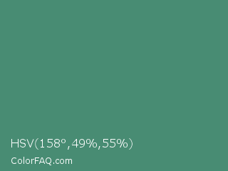 HSV 158°,49%,55% Color Image