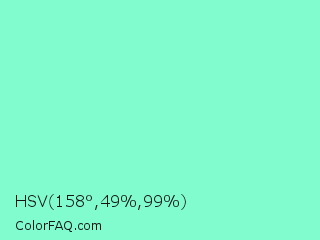 HSV 158°,49%,99% Color Image