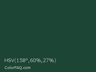 HSV 158°,60%,27% Color Image