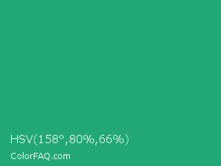 HSV 158°,80%,66% Color Image