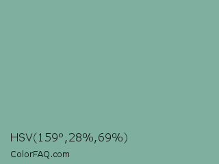 HSV 159°,28%,69% Color Image