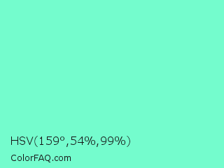 HSV 159°,54%,99% Color Image