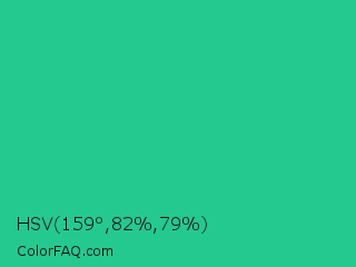 HSV 159°,82%,79% Color Image
