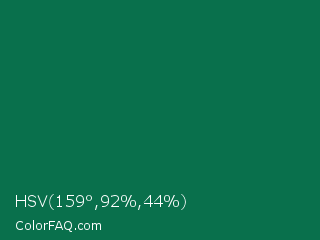 HSV 159°,92%,44% Color Image