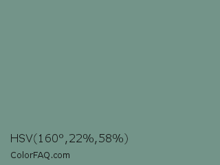 HSV 160°,22%,58% Color Image