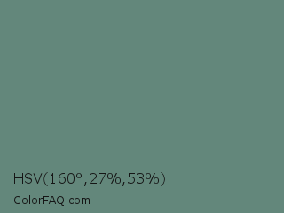 HSV 160°,27%,53% Color Image