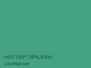HSV 160°,58%,64% Color Image