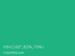 HSV 160°,82%,70% Color Image