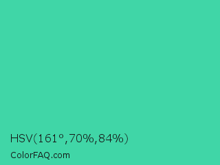 HSV 161°,70%,84% Color Image