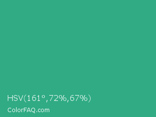 HSV 161°,72%,67% Color Image