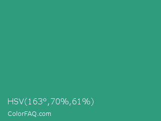 HSV 163°,70%,61% Color Image