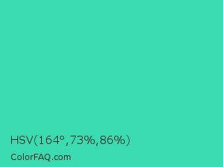HSV 164°,73%,86% Color Image